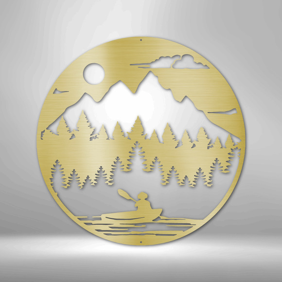 Canoe the Wild Steel Sign Laser Cut Powder Coated Home & Office Metal Wall Decor